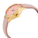 Buy Shop Gucci G Timeless Quartz Pink Dial Pink Leather Strap Watch For Women - YA1265005 USA Online