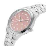Buy Shop Gucci G Timeless Quartz Pink Dial Silver Steel Strap Watch for Women - YA1265033 USA Online