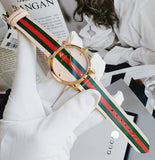 Buy Shop Gucci G Timeless Quartz Pink Dial Three Tone Leather Strap Watch For Women - YA1264118 USA Online