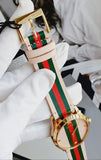 Buy Shop Gucci G Timeless Quartz Pink Dial Three Tone Leather Strap Watch For Women - YA1264118 USA Online