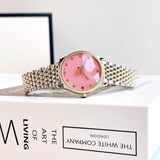 Buy Shop Gucci G Timeless Quartz Pink Dial Two Tone Steel Strap Watch For Women - YA1265030 USA Online