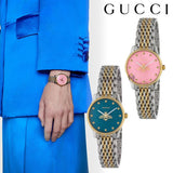 Buy Shop Gucci G Timeless Quartz Pink Dial Two Tone Steel Strap Watch For Women - YA1265030 USA Online