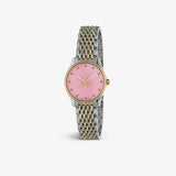 Buy Shop Gucci G Timeless Quartz Pink Dial Two Tone Steel Strap Watch For Women - YA1265030 USA Online