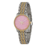 Buy Shop Gucci G Timeless Quartz Pink Dial Two Tone Steel Strap Watch For Women - YA1265030 USA Online