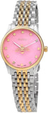 Buy Shop Gucci G Timeless Quartz Pink Dial Two Tone Steel Strap Watch For Women - YA1265030 USA Online