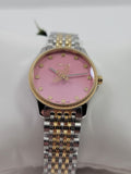 Gucci G Timeless Quartz Pink Dial Two Tone Steel Strap Watch For Women - YA1265030