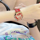 Buy Shop Gucci G Timeless Quartz Red Dial Red Leather Strap Watch For Women - YA1264054 USA Online