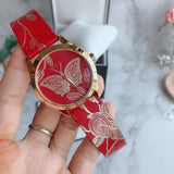 Buy Shop Gucci G Timeless Quartz Red Dial Red Leather Strap Watch For Women - YA1264054 USA Online