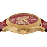 Buy Shop Gucci G Timeless Quartz Red Dial Red Leather Strap Watch For Women - YA1264054 USA Online