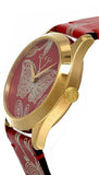 Buy Shop Gucci G Timeless Quartz Red Dial Red Leather Strap Watch For Women - YA1264054 USA Online