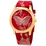 Buy Shop Gucci G Timeless Quartz Red Dial Red Leather Strap Watch For Women - YA1264054 USA Online
