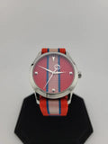 Buy Shop Gucci G Timeless Quartz Red Dial Two Tone NATO Strap Watch For Men - YA1264070 USA Online