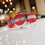 Buy Shop Gucci G Timeless Quartz Red Dial Two Tone NATO Strap Watch For Men - YA1264070 USA Online