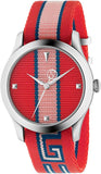 Buy Shop Gucci G Timeless Quartz Red Dial Two Tone NATO Strap Watch For Men - YA1264070 USA Online