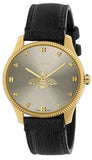 Buy Shop Gucci G Timeless Quartz Silver Dial Black Leather Strap Watch For Women - YA1264181 USA Online