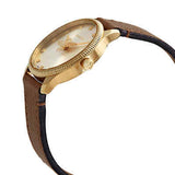 Buy Shop Gucci G Timeless Quartz Silver Dial Brown Leather Strap Watch For Women - YA1265022 USA Online