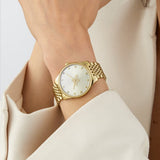 Buy Shop Gucci G Timeless Quartz Silver Dial Gold Steel Strap Watch For Women - YA1264155 USA Online