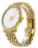 Buy Shop Gucci G Timeless Quartz Silver Dial Gold Steel Strap Watch For Women - YA1264155 USA Online
