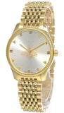 Buy Shop Gucci G Timeless Quartz Silver Dial Gold Steel Strap Watch For Women - YA1264155 USA Online