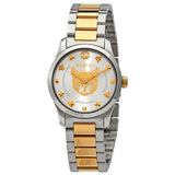Buy Shop Gucci G Timeless Quartz Silver Dial Two Tone Steel Strap Watch For Women - YA126596 USA Online