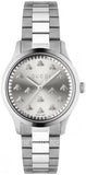 Buy Shop Gucci G Timeless Quartz Silver Dial Silver Steel Strap Watch for Men - YA1265031 USA Online