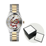 Gucci G Timeless Quartz Silver Dial Silver Steel Strap Watch For Women - YA1264075