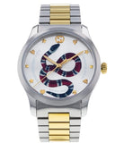 Gucci G Timeless Quartz Silver Dial Silver Steel Strap Watch For Women - YA1264075