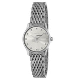 Buy Shop Gucci G Timeless Quartz Silver Dial Silver Steel Strap Watch For Women - YA1265019 USA Online