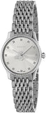 Buy Shop Gucci G Timeless Quartz Silver Dial Silver Steel Strap Watch For Women - YA1265019 USA Online