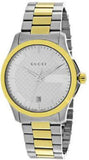 Buy Shop Gucci G Timeless Quartz Silver Dial Two Tone Steel Strap Watch For Men - YA126450 USA Online