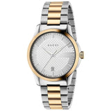 Buy Shop Gucci G Timeless Quartz Silver Dial Two Tone Steel Strap Watch For Men - YA126450 USA Online