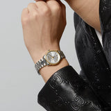 Buy Shop Gucci G Timeless Quartz Silver Dial Two Tone Steel Strap Watch for Women - YA1265063 USA Online