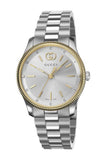 Buy Shop Gucci G Timeless Quartz Silver Dial Two Tone Steel Strap Watch for Women - YA1265063 USA Online