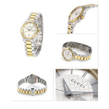 Buy Shop Gucci G Timeless Quartz Silver Dial Two Tone Steel Strap Watch For Women - YA126531 USA Online