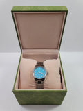 Buy Shop Gucci G Timeless Quartz Turquoise Dial Silver Steel Strap Unisex Watch - YA1265044 USA Online
