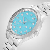 Buy Shop Gucci G Timeless Quartz Turquoise Dial Silver Steel Strap Unisex Watch - YA1265044 USA Online
