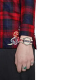 Buy Shop Gucci G Timeless Quartz White Dial Two Tone NATO Strap Watch For Men - YA1264071 USA Online