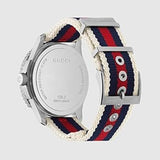 Buy Shop Gucci G Timeless Quartz White Dial Two Tone Nylon Strap Watch for Men - YA126239 USA Online