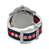 Buy Shop Gucci G Timeless Quartz White Dial Two Tone Nylon Strap Watch for Men - YA126239 USA Online