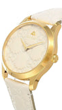 Buy Shop Gucci G Timeless Quartz White Dial White Leather Strap Watch For Women - YA1264033A USA Online