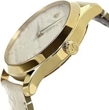 Buy Shop Gucci G Timeless Quartz White Dial White Leather Strap Watch For Women - YA1264033A USA Online
