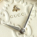 Buy Shop Gucci G Timeless Quartz White Dial White Leather Strap Watch For Women - YA1264033A USA Online