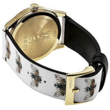 Buy Shop Gucci G Timeless Quartz White Dial White Leather Strap Watch For Women - YA1264109 USA Online