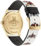 Buy Shop Gucci G Timeless Quartz White Dial White Leather Strap Watch For Women - YA1264109 USA Online