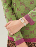 Buy Shop Gucci G Timeless Quartz White Dial White Leather Strap Watch For Women - YA126580A USA Online