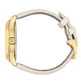 Buy Shop Gucci G Timeless Quartz White Dial White Leather Strap Watch For Women - YA126580A USA Online