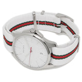 Buy Shop Gucci G Timeless Quartz White DIal White NATO Strap Watch For Men - YA126322 USA Online