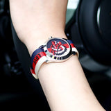 Buy Shop Gucci G Timeless Quartz White Red Blue Dial Multicolored NATO Strap Watch For Men - YA1264059 USA Online