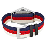 Buy Shop Gucci G Timeless Quartz White Red Blue Dial Multicolored NATO Strap Watch For Men - YA1264059 USA Online