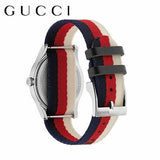 Buy Shop Gucci G Timeless Quartz White Red Blue Dial Multicolored NATO Strap Watch For Men - YA1264059 USA Online